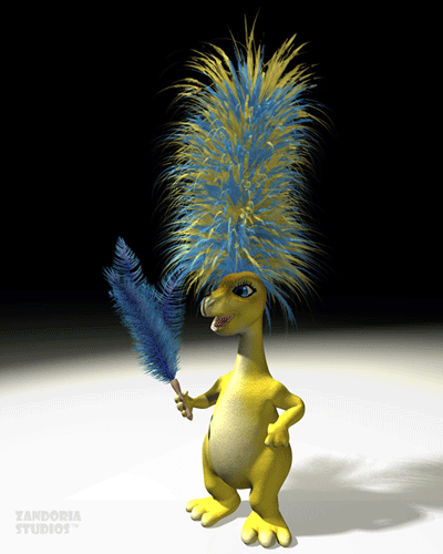 Animated Fu Fu Character